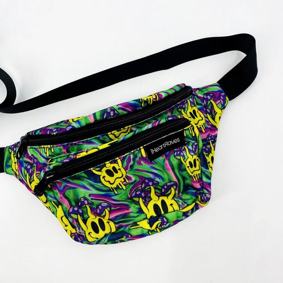 iheartraves Multicolored Smiley Face Fanny Pack - Picture 1 of 5
